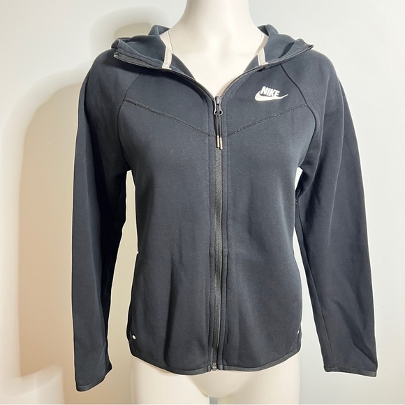 Nike Tops - Nike Full-Zip Hoodie Jacket- Black - Women’s Small